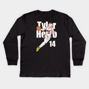 Tyler herro 14 Kids Long Sleeve T-Shirt